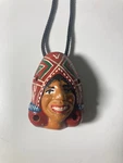 Vintage Peruvian Clay Ocarina Hand Made Flute Whistle Pendant Artisan Works. Fixed Price $5.00.