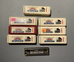 Hohner Big River Harp Harmonica, Multiple Keys, Most W/ Cases. Fixed Price $20.90.