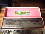 Vtg. Hohner The Echo Harp 8" Jumbo Harmonica Bell Metal Reeds Germany In Box!. Fixed Price $75.00.