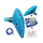 12 Hole Ocarina Of Time Ceramic Alto Flute Legend Blue&green. Fixed Price $17.99.