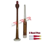 Rosewood Practice Bagpipe Chanter Natural Imitation Ivory Mount Free Reeds Aar. Fixed Price $12.99.