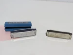 Lot Of Harmonicas Johnson The Blues King BK-520-B Flat & Honer Marine A440. Fixed Price $39.98.