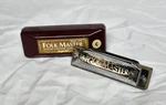 Suzuki Folk Master Harmonica Key Of Model 1072 Hole Diatonic. Fixed Price $13.00.