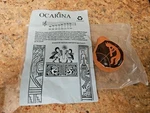 Clay Pottery Ocarina Flute-handpainted Eleanor Menzie. Fixed Price $20.00.