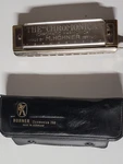 Hohner Chromonica 260 Chromatic Harmonica Key Of W/ Case Silver/black. Fixed Price $30.00.