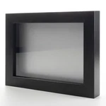 Charcoal 6X8 Wood Shadow Box With Silver Acid-free Backing 5/8 Usable Depth. Fixed Price $32.95.