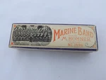 Marine Band Harmonica Hohner Germany No 1896 With Original Box Key. Fixed Price $17.00.