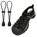 Black Notie Bungee Lock Laces For Keen Water Sandals Adult/kids One Size. Fixed Price $10.72.
