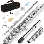 Eastar 16 Keys Flute Closed Hole For Beginner Kids Student Nickel Case Stand. Fixed Price $88.00.