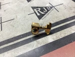Single Grover Imperial Tuner Machine Key Peg Head Gold Bass Side. Fixed Price $15.00.