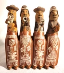 Ooak Vtg Inca Village Band Peruvian Folk Art Clay Pottery Flute Whistle. Fixed Price $29.95.