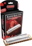 Hohner 1896BX-D Marine Band Key Of Boxed Package Harmonica. Fixed Price $56.99.
