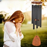 Sympathy Wind Chimes For Memorial/bereavement/condolence, 32"-BLACK. Fixed Price $46.25.