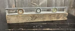 Early Vintage Stanley Bubble Spirit Level Tool Hand Made Wooden Folk Art Case. Fixed Price $103.75.