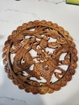Wooden Hand Carved Dragon Wall Art. Fixed Price $100.00.