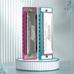 Easttop 2-PACK 10HOLE Blues Harp Diatonic Harmonica Set Key Of Mouth Organ Lot. Fixed Price $15.99.