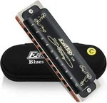 Easttop 10HOLE Diatonic Blues Harmonica 20TONES Black Professional New. Fixed Price $25.89.