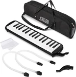 32 Key Melodica With Carrying Bag, Double Tubes Mouthpieces, Wipe Cloth, Air Pia. Fixed Price $26.99.