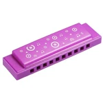 Patikil Translucent Harmonica Assorted Colors 10 Holes Purple Abs Harp. Fixed Price $17.84.