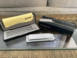 Swan SW1040 Hole Tone Key Chromatic Harmonica W/ Case & Clothe. Fixed Price $29.00.