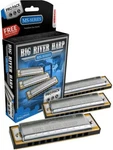 Hohner - Big River Harp Pro Pack Harmonicas Includes Keys G, & (3P590BX). Fixed Price $89.99.