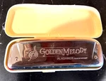 Vtg Hohner Golden Melody Key Of Silver Harmonica With Case (no. 542). Fixed Price $34.99.