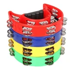 4 Pack 9" Half Moon Handheld Metal Jingles Tambourines For Adults .... Fixed Price $30.25.