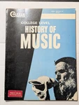 1969 - College Notes Level History Of Music 1ST Ed. Homeschool Help. Fixed Price $23.74.