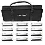Easttop Harmonica Set Of 12 10HOLE 20TONE Blues Harp Diatonic Mouth Organ Us. Fixed Price $99.99.