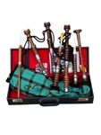 Great Full Size Brown Highland Dragon Bagpipe Rosewood Silver Mounts. Fixed Price $146.60.