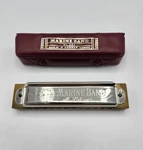 Vintage M. Hohner Marine Band Harmonica No. 364, 12-HOLE Key Of With Case. Fixed Price $63.99.