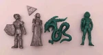Rare Vintage Legend Of Zelda Ocarina Time Keshi Rubber Figures Green/silver. Fixed Price $99.99.