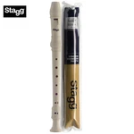 Stagg Rec-bar 3 Piece Soprano Recorder With Baroque Fingering Beige. Fixed Price $11.95.
