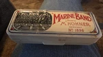 Vintage M. Hohner Marine Band Harmonica No. 1896 Key Of Original Box Germany. Fixed Price $25.00.
