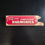 Schylling Melody Learn To Play Harmonica, Red & White Vtg. Fixed Price $19.99.
