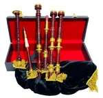 Brand New Traditional Scottish Highland Bagpipes/brass Gold Hand Engraved Mount. Fixed Price $349.99.