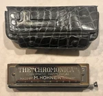 Hohner "chromonica" 260 Key (chromatic Harmonica) W/original Case Tin Sandwich. Fixed Price $100.00.