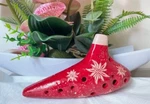 Focalink Alto 12 Hole Pastoral Red Ceramic Ocarina-easy Learn & Great Gift. Fixed Price $79.95.
