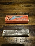 Vntg Hohner's Old Standby Harmonica No 34B Germany Key Of C, W/ Original Box. Fixed Price $21.25.