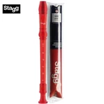 Stagg Rec-bar/trd 3 Piece Soprano Recorder With Baroque Fingering Red. Fixed Price $14.99.