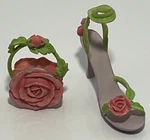 Vintage Circa 1999 My Treasure + High Heel Hand Bag Figurine Ornament Bundle Lot. Fixed Price $27.99.