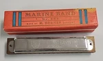 Vintage Hohner Marine Band Harmonica 14 Hhole #365 W Original Box. Fixed Price $42.00.