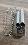 The Acme Twin Pipe Train Boat Taxi-police Whistle Vintage With Chain England. Fixed Price $71.98.