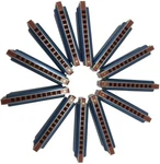 East Top 12-PACK 10 Holes 20 Tones Blues Harmonica Set Keys Professional New. Fixed Price $159.99.