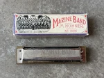 Vintage Hohner Marine Band Harmonica Key Of A440 1896 U.s. Germany. Fixed Price $24.00.