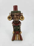 Vintage Clay Ocarina Whistle Folk Art Figure Aztec Mayan Style Hand Painted. Fixed Price $28.75.