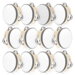 12 Pcs Tambourine Drum Bulk For Adults Hand Held Percussion Gift Operation Ch.... Fixed Price $52.27.