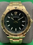 Versace Hellenyium Quartz Gold Tone Black Dial Men's Watch VE3A. Fixed Price $329.97.