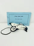 Stl 12-HOLE Tenor Ocarina Major "sumi" Black And White With Zelda Song Book. Fixed Price $48.75.