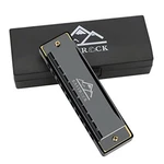 Eastrock 10-HOLE Key Blues Harmonica With Case Diatonic Mouth Organ. Fixed Price $18.94.